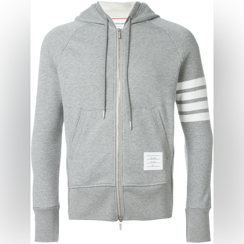 Thom Browne Gray Sweater Hoodie Sz 0